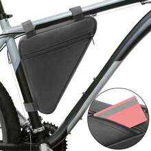 1pc Bicycle Triangle Bag, Top Tube Bag, Front Crossbar Bag, Durable Cycling Gear - Multicolor - View 2