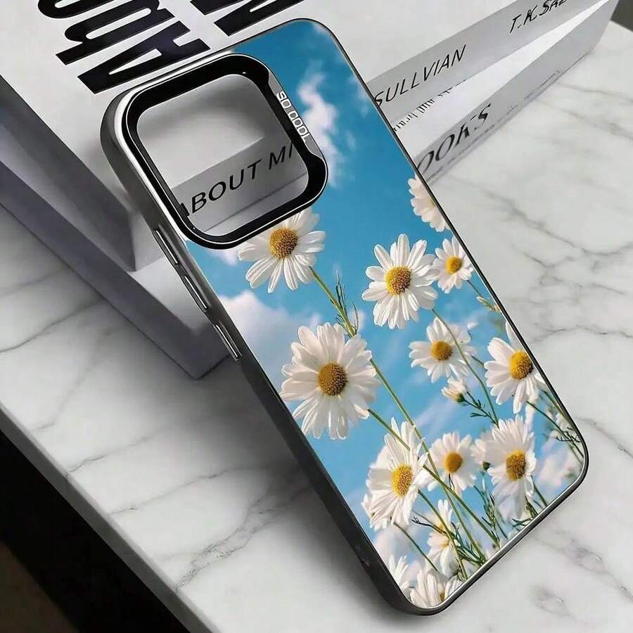 Little Daisy Phone Case For 17, 16, 15, 14, 13, 12, 11 Plus, Pro, XS, Colorful Silver Case. - Aneka warna 5 - View 1