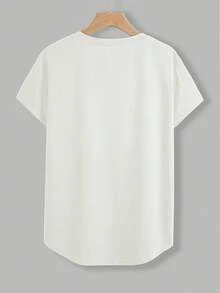 Camiseta Vintage Gótica con Estampado de Calavera para Mujer - Calavera del Día de los Muertos, Camiseta Casual de Manga Corta con Cuello Redondo, - Blanco - Ver 2
