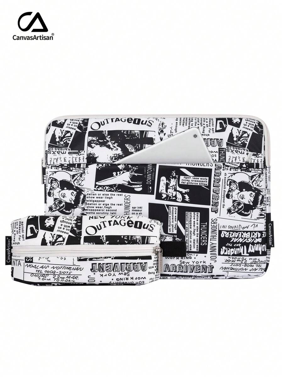 canvas artisan Sim Shockproof Notebook Bag Printing Laptop Sleeve Universal Polyester Laptop Bag