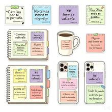 1 Roll 500pcs Spanish Bible Verse Stickers / Colorful Sticky Note Style Inspirational Quotes Labels / Spanish Christian Scripture Planner Decoration Stickers / Notebook Water Bottle Gift Box Packaging Seal Stickers / Religious Faith Encouragement Text Stickers / Multi-Color Sticky Note Style Motivational Text Stickers / Spanish Christian Prayer Planner DIY Decoration Stickers - Poster Stickers (500 Stickers) - View 5
