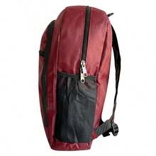 Mochila Unissex Notebook Resistente para Viagem ou Escola - Vermelho - Visão 7