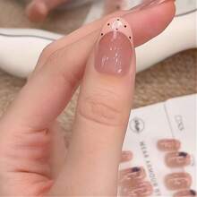 10 Peças Arte de Unhas 3D de Mirtilo com Atmosfera Fofa de Poá Francês, Adequado para Uso Diário, Compras e Festas, O Melhor Presente para Unhas de Mulheres e Meninas - Branco - Visão 2