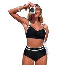 Conjuntos de bikini de dos piezas para mujer al por mayor - X262001 Negro - Ver 5