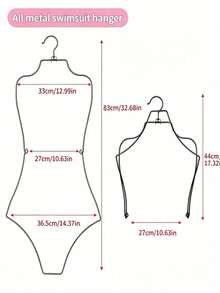 Vigour Summer Nightgown Hanger, Swimwear Hanger | Shaping Iron, Suitable For Lingerie, Bikini And Pajamas | Foldable Mannequin, Used For Displaying Exquisite Designs, Lingerie Display - Multicolor - View 11