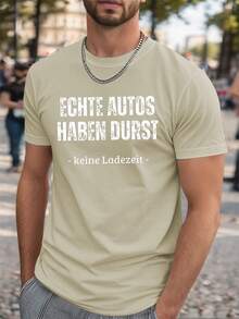 Funny  German Crinkle Plus Size Men's T-Shirt, PLUS SIZE - 白色 - 查看 7