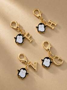 Customizable Cute Penguin Keychain, Fashionable & Versatile, Adorable For Daily Use, Penguin Key Chain Gift For Girls - Lobster With Penguin - View 5