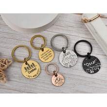 CFUNIQ 1pc Customized Round Dog Tag (With Small Ring), Dog ID Tag, Personalized Dog Name Tag, Cat Supplies, Engraved ID Tag, Silent Dog Tag, Stainless Steel Dog Tag, Customized Pet Name Tag, Pet Gift, Dog Birthday Gift, Gift For Dog Lovers, Durable, QR Code - Multicolor - View 9