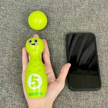 兒童保齡球玩具套組，適合室內外玩耍，附禮品盒，包含 10 個球瓶和 2 個球，適合 3 歲以上男孩女孩的理想生日禮物 - 彩色 - 查看 7