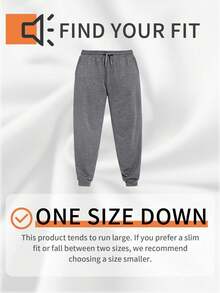 Plus Size Drawstring Solid Color Loose Jogger Pants With Pockets Spring Sports - Grey - View 4