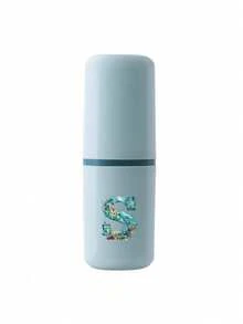 Cartoon Ocean Letter Series Toothbrush Holder Case Bathroom Accessories Outdoor Travel Toothbrush Toothpaste Storage Box Letter Series Printed Dust-Proof Storage Box Travel Essential Back To School Supplies Vacation Camping Essential Vacation Mini Summer, Back To School Season, School Opening Gift, Travel Essential, Travel Must-Have - Multicolor - View 23
