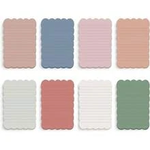 4/8 Sets Cloud Wave Edge Sticky Note Set, 8 Macaron Colors, Cute Aesthetic Memo Pad, Writable Tear-Off Adhesive Notes, Suitable For Study, Office, Planning, To-Do List, Labeling, Scrapbooking And Desktop Organization, High Practicality Stationery Set - 4*6in - View 2
