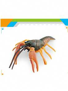 1pc Realistic Ocean Animal Lobster Model Freshwater Crayfish Cherax Quadricristatus Cognitive Decoration Ornament - Multicolor - View 13