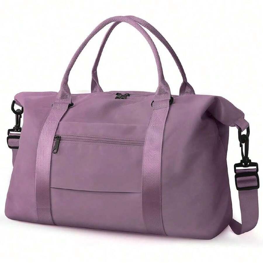 Gym Sports Bag, Expandable Travel Bag, Foldable Travel Tote Bag For Men And Women, Waterproof Sports Bag With Compartments For Gym (Light Green-03), 4346100 - 藍色 - 查看 1