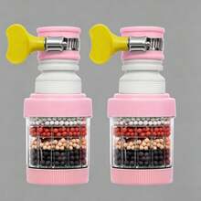 1-2pcs Universal Faucet Filter - Kitchen Accessories Water Quality Filter, Upgraded 6-Layer Filtration, Suitable For Water Outlet Filtration, Faucet Extension, Kitchen Sink, Yard Water Outlet, Extendable, Rotatable, 3-In-1 Faucet Device - Multicolor - View 15