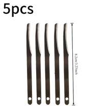 5件組不鏽鋼腳部刮除器套組,長度8.2cm/3.22in,迷你便攜設計,專為去除死皮設計,男女皆適用 - 5件 - 查看 5