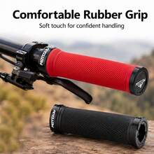 MOTSUV Universal Mountain Bike Shock-Absorbing Handlebar Grips, Soft Anti-Slip Lock-On Handlebar Covers, Boxed - MultiWarna - View 6