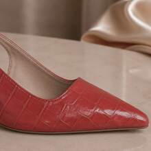 Mozione Women Heeled Sandals - Đỏ - Xem 5