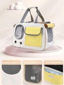 ARC ARCE Foldable Pet Air Travel Bag, Pet Messenger Bag, Suitable For Small Dogs, Cats, Rabbits, Puppies - Durable Oxford Cloth Pet Travel Handbag, Portable Cat Bag, Car Pet Bag, Dog Outing Bag - Multicolor - View 9