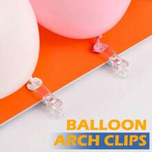 1-20 pièces Clips de ballon en plastique transparent, clips à ressort, ensemble d'arche de ballon, décoration d'anniversaire, fournitures d'artisanat, fournitures de studio photo, fournitures d'artisanat (transparent) - Multicolore - Voir 6