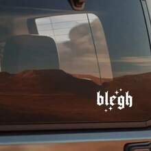 1 pieza Pegatina para parachoques de coche y camión Bligh Sparkles, vinilo impermeable, calcomanía para ventana trasera, parabrisas y espejo retrovisor, adecuada para fans de música gótica y metal, fácil de aplicar - A - Ver 5