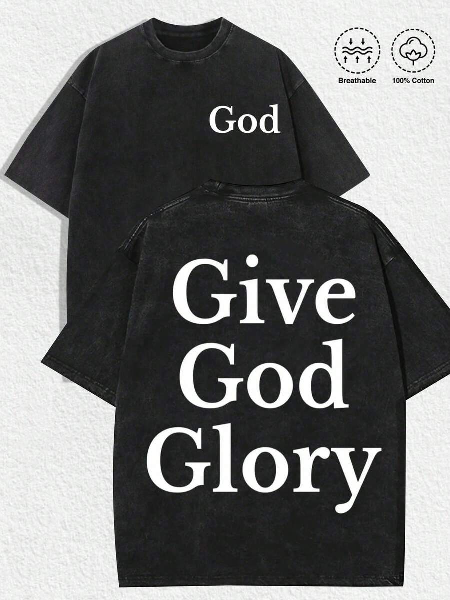 00% Algodón, Diseño Juvenil y Moderno, Camisetas Gráficas para Hombres, Camisetas Gráficas para Mujeres, Moda Urbana, Estilo Callejero, Reuniones Casuales, Reuniones Religiosas, Ocio Diario. - Negro - Ver 1