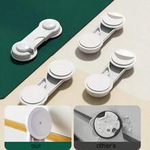 1/5/10pcs Self-Adhesive Sliding Door Limit Lock Buckle, No-Drill Cabinet Stopper, Gap Control Home Storage, No-Drill Adhesive Door Stopper, Suitable For Cabinets And Balcony Sliding Panels, Halloween Home Decor, Autumn Decor, School Supplies, Christmas, Autumn - Multicolor - View 9