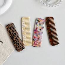 3/1 Vinegar Comb Suitable For Both Men And Women, Easy To Carry, Anti-Static Wide Comb, Simple Hair Accessory, Small Comb For Easy Carrying When Going Out, Portable Comb With A Length Of 9.8cm - One Size - View 6