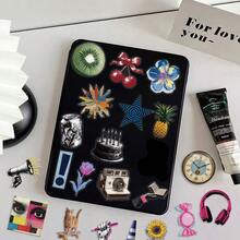 50Pcs Transparent Vintage Pop Style Y2K Stickers Scrapbook Aesthetic Stickers Retro Y2K Gifts Merch Stickers Helmet Stickers Dirt Bike Stickers Vinyl Waterproof Stickers For Water Bottle,Computer,Laptop,Phone,Luggage,Notebook,Fridge - Multicolor - View 3