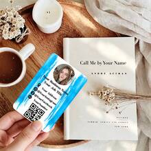 Custom Photo QR Code Social Business Cards, Customizable , Text & One-Click QR Code, Marble Backgrounds, Personalized Contact Info, Premium Durable Cardstock For Social Promotion, Corporate Gifts & Invitations - Customized Business Cards - View 6