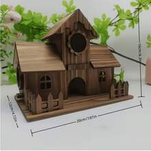 1個實木鳥屋，精緻設計，舒適鳥巢，優質材質，理想空間，完美鳥巢 - B - 查看 6