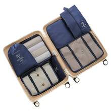 7pcs Large Capacity Travel Storage Bag Set, Portable Clothing Travel Storage Cubes, Makeup Bag, Waterproof Large Capacity Clothing Storage Bag, Luggage Organizer, Holiday Essential - View 16