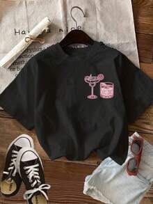Camisetas de Tallas grandes - Negro - Ver 3