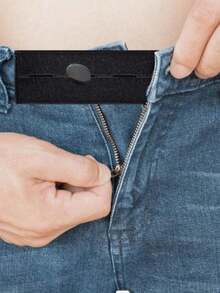 Pants Expansion Buttons, Jeans Waist Extender, Long Buckle Pants Hook, Elastic Adjustment Waist Buckle, Belt Extender Buckle, Quilting Supplies - A - View 8