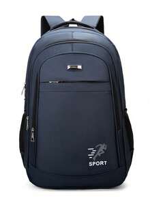 1pc Oxford Cloth Sports Backpack, Large Capacity Fits Laptop And Daily Essentials, Suitable For School, Work And Outdoor Travel, Unisex Essential - Multicolor - View 4