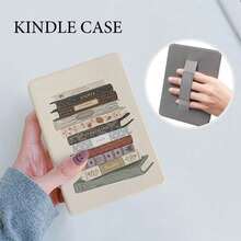 手繩防摔矽膠軟殼，環繞式設計，透明壓克力材質，適用於 2024 Kindle Paperwhite 12 代 7 吋、2022 Kindle Paperwhite 11 代 6 吋、11 代（2024 年發布）、Paperwhite 11 代 6.8 吋 - 彩色 - 查看 1