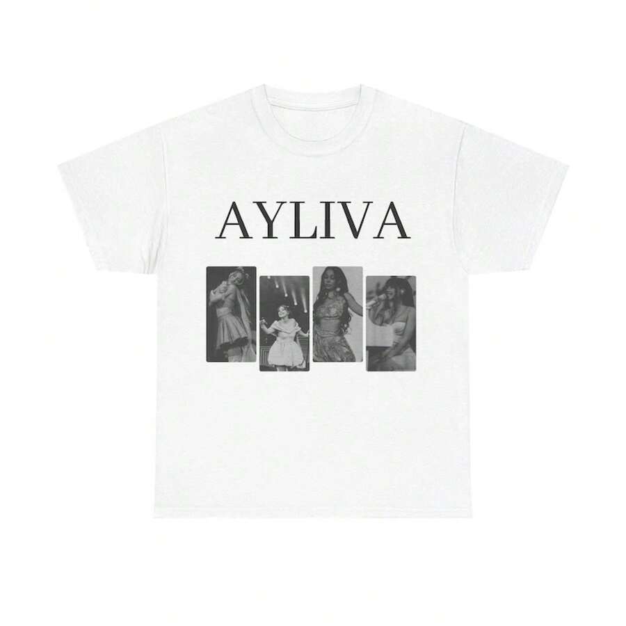 Ayliva T-Shirt In Black And White - 白色 - 查看 1