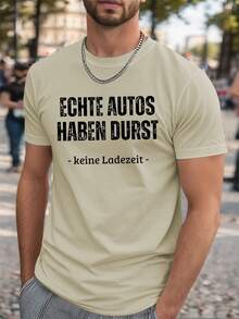 Funny  German Crinkle Plus Size Men's T-Shirt, PLUS SIZE - 白色 - 查看 10
