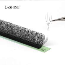 Lashine Camellia W-Shape Eyelashes, Fluffy & Voluminous, 3D 4D, 0.07mm, Mixed Style, Soft & Lightweight, Natural Look, Pre-Made Lash Fans - C - View 6