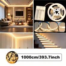 LQHZMYY Tira de luz LED de cocina alimentada por USB con interruptor de barrido manual, control de interruptor de gesto de onda simple, cinta adhesiva de doble cara incluida, perfecta para fondo de espejo, iluminación de TV y electrodomésticos, iluminación de cocina | Tira LED moderna | Luz de relleno para transmisión en vivo, luz de gabinete de cocina - Blanco - Ver 20
