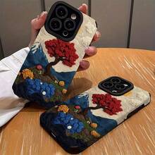 Funda para teléfono con diseño artístico de paisaje en 3D para  16/16 Plus/16 Pro/16 Pro Max/ 15/15 Plus/15 Pro/15 Pro Max/ 14/14 Plus/14 Pro/14 Pro Max/ 13/13 Pro/13 Pro Max/ 12/12 Pro/12 Pro Max/ 11/11 Pro/11 Pro Max, a prueba de golpes, resistente a la suciedad, cobertura total. - Estilo 1 - Ver 3