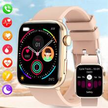 GUHUAVMI 2025 New Smart Watch Series 10, 1.85" High-Definition Full-Fit Touch Screen, Heart Rate/Sleep Monitoring, Wireless Call/Dial, Multiple Sports Modes, Customizable Wallpaper, Unisex Fitness Tracking Smart Watch - Gold - View 15
