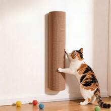 Poste rascador para gatos, diseño autoadhesivo, permite que las mascotas disfruten de diversión y relajación. Sin perforación, instalación montada en la pared, resistente al desgaste y a los arañazos - 30cm - Ver 21