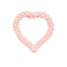 Cute Heart-Shaped Dog Rope Toy, Durable Tug Rope Toy Suitable For Large Dogs Golden Retriever, Puppy Interactive Teething Chewing Toy, Valentine's Day Pet Gift - Multicolor - View 9
