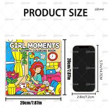 Girl's Warm Moments, Hand-Drawn Art Drawing Book, Children's Day Birthday Gift, 24 Pages Fun Coloring Book, Creative Entertainment, Fantasy Illustrations, Student DIY Family Fun Choice, Durable Material. - Flower Princess - View 5