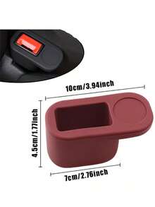 1pc Universal Car Seat Belt Socket Protector, Seat Belt Fastener, Silicone Plug Sleeve Fixer, Easy 1-Second Installation, Suitable For Sedan, SUV, Truck Locking Device, Universal Design Breaks Model Limitations, Uses Adaptive Slot Technology, Perfectly Compatible With Most Cars/Trucks - Multicolor - View 3