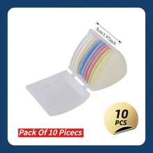 10 piezas de bolígrafos marcadores de tela multicolor, juego de tiza de sastre con caja protectora, tiza de costura borrable, adecuada para marcado de tela, patronaje de prendas, sastrería, acolchado, manualidades de costura DIY - A - Ver 4