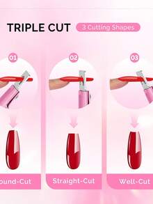 Pink/Silver Adjustable Nail Clippers With 15 Magnets And Size Ruler, Stainless Steel Fake Nail Tip Scissors, Suitable For Acrylic/Fake Nails, Sharp Nail Tools, Salon Nail Supplies, Women/Girls Gift, Back To School Season, Nail Clippers, Nail Supplies - Multicolor - View 5