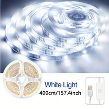 شريط إضاءة LED يعمل بطاقة USB من LQHZMYY، 1 لفة، 5 فولت 2835 أبيض/أبيض دافئ، مع مفتاح زر، لاصق، قابل للقص، لإضاءة خلفية التلفزيون، ديكور المنزل، غرفة النوم، الخزانة، المطبخ - مفتاح ضغط - مشاهدة 19