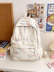 6pcs/1pc Minimalist Casual Mini Backpack, Soft And Lightweight Fabric, Solid Color Simple Design, Suitable For All Seasons, Ideal For Teenage Girls, Students, Working Women, Mothers, Travel, Commute, School, Outdoor, Portable Storage Small Backpack - Multiple Styles - View 16